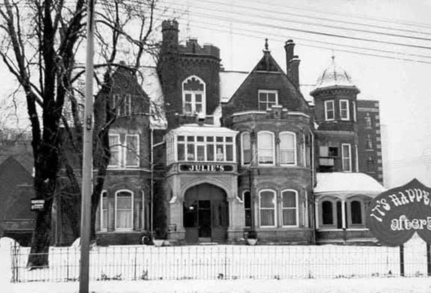 Julie’s Place at 515 Jarvis Street in the 1970s. Now the Keg Mansion. 