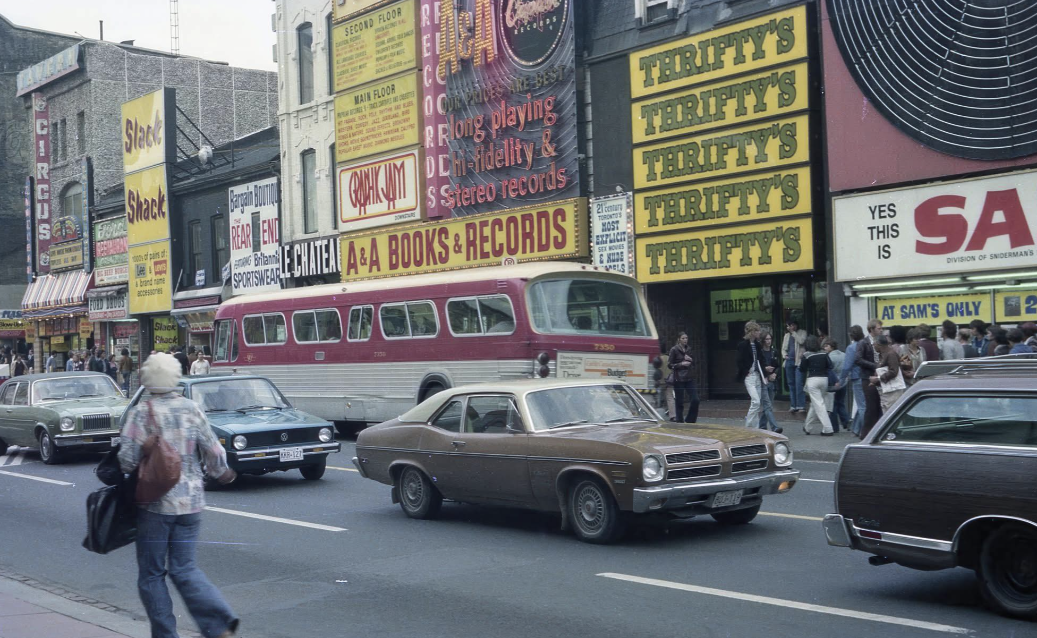 Yonge street in the 1980s