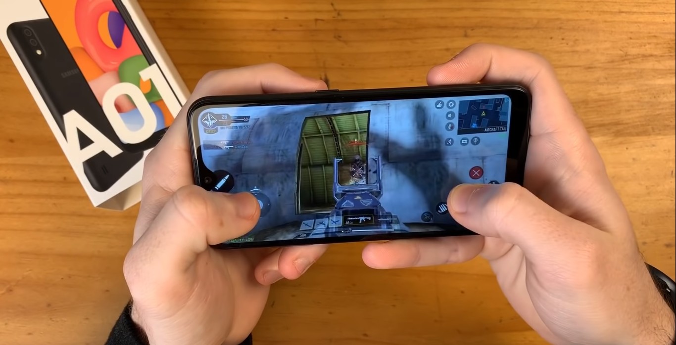 Samsung galaxy A01 gaming 