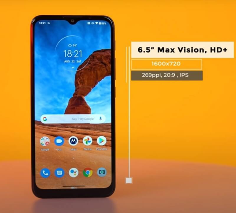 Motorola Moto G9 Play Display