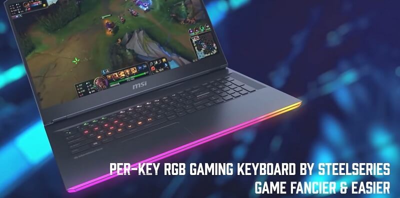 MSI GE66 Raider 2021 Keyboard