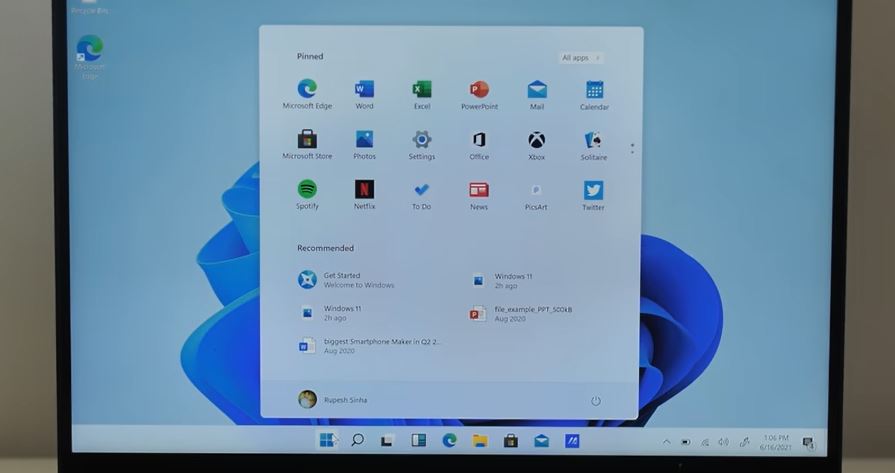 Windows 11 Start Menu 